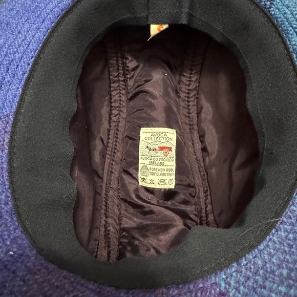 Avoca Collection Hat Irish Tweed Purple Blue Bucket Fedora Size S main image 6